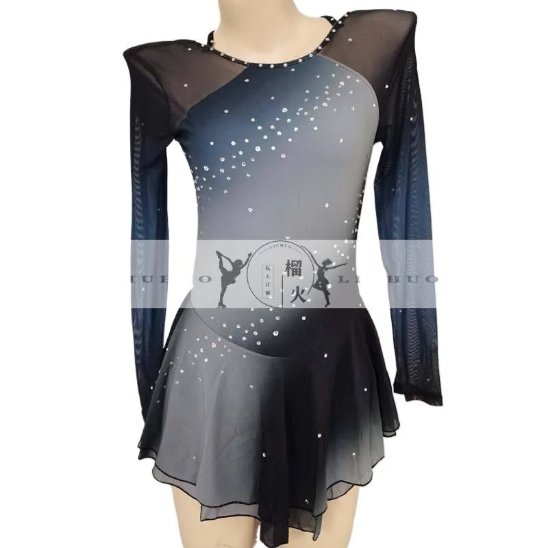 Figure Skating Performance Costume Children's Adult Gradient Skating Grading Fitness Suit Artistic Gymnastics Uniform