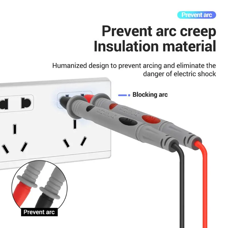 Electrical Multimeter Test Leads Set Wire Retardant Gilded for Sharp Needle Prob Drosphip