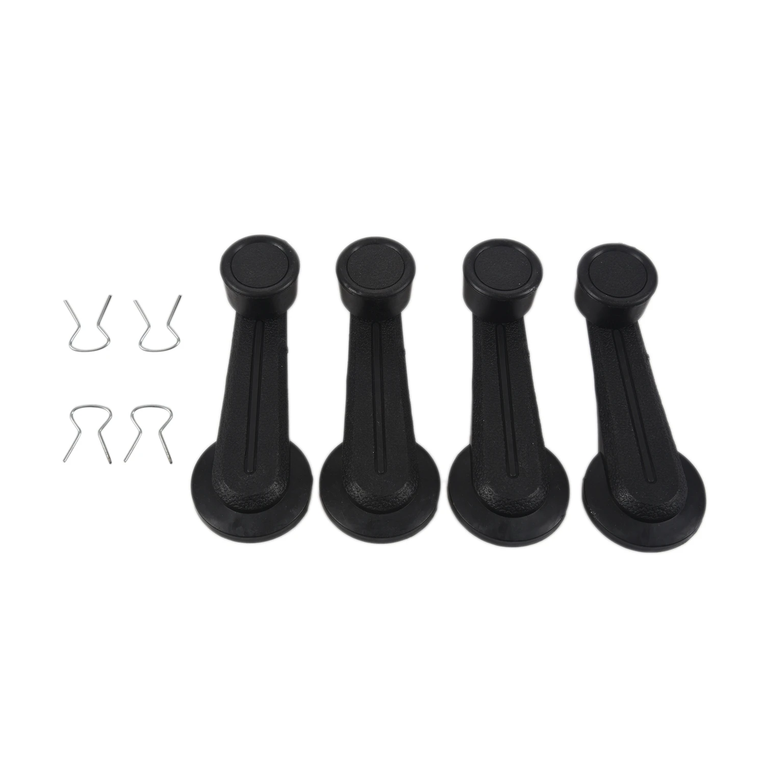 4 Pcs Black Plastic Truck Vehicles Window Winder Crank Handle