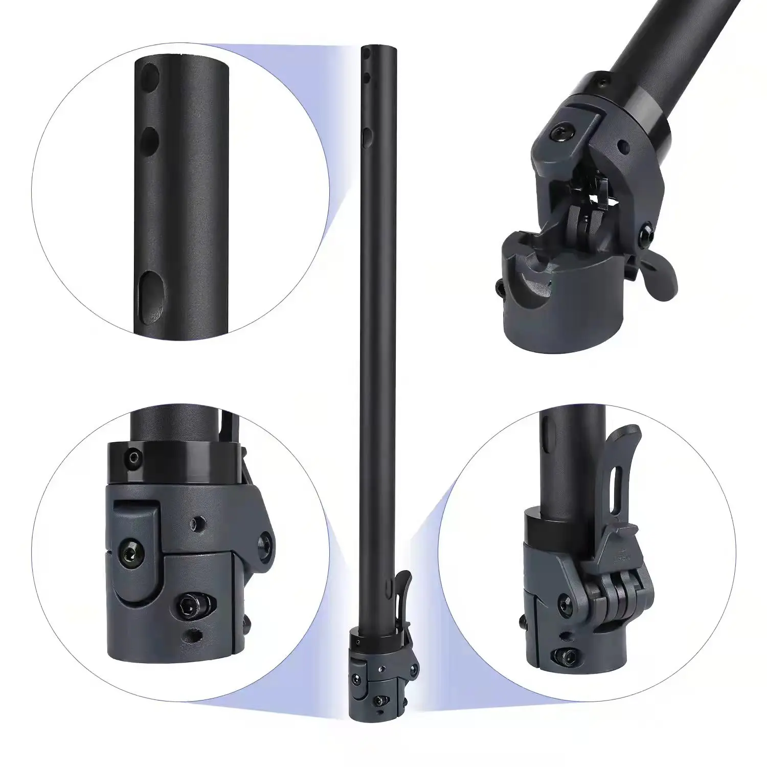 Scooter Parts Folding Pole with Based Assembled Stand Pipe Compartment for Xiaomi Mi 3 Electric Scooter Accessories