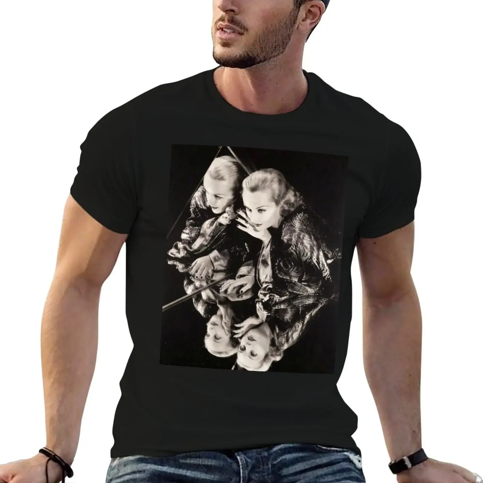 

Carole Lombard’s reflections T-Shirt custom t shirt new edition anime stuff oversized t shirt men