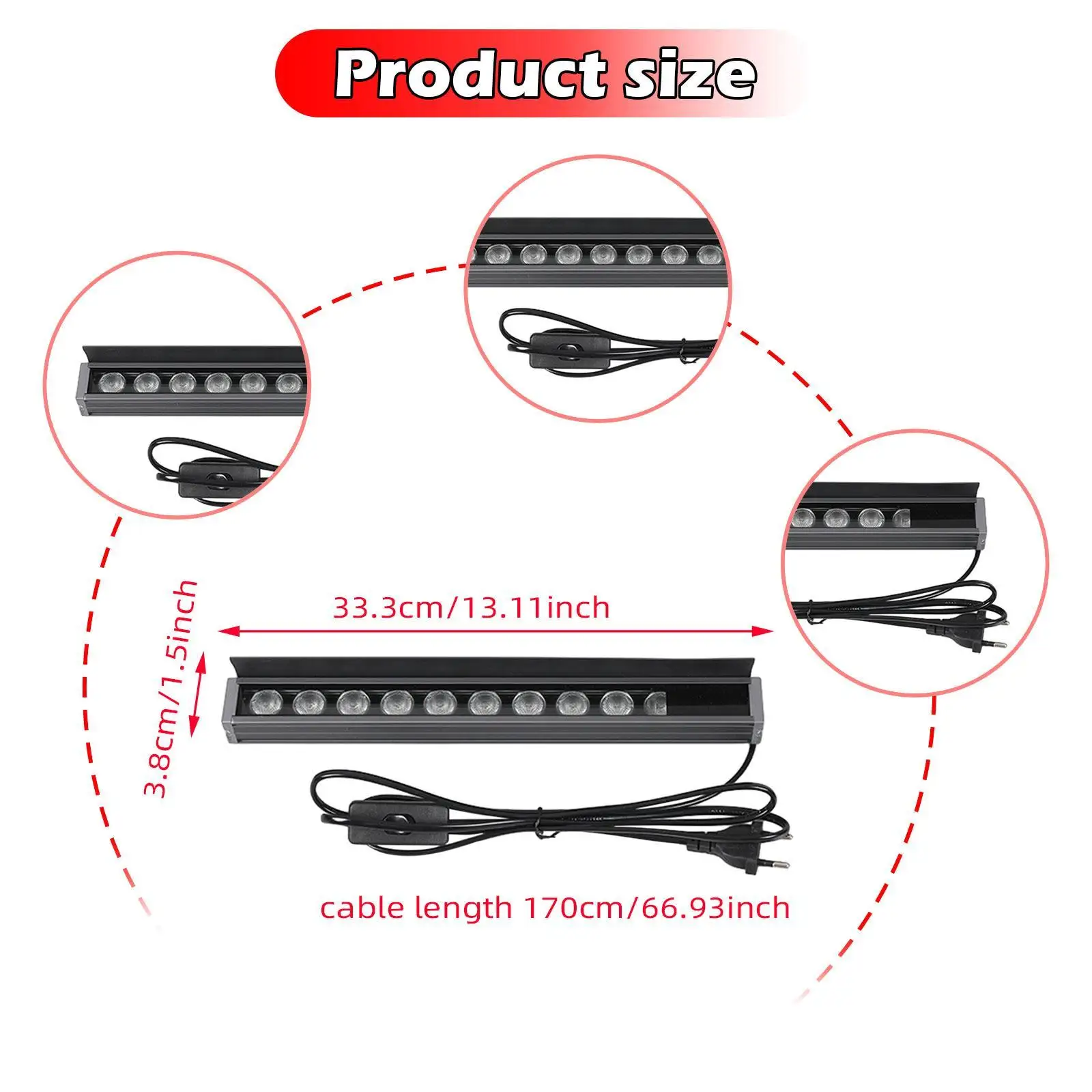Oca Lamination Dust Light Lightweight Workshop Foreign Object Detection Lamp