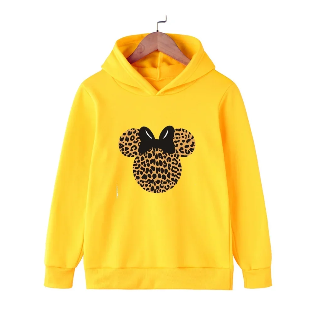 Disney Cotton Boys' Mouse Sweaters Autumn Clothes Children Spring Cartoon Hoodies Tops Girls Costume Outwear 4-16Years