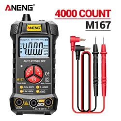 ANENG M167 Smart  Mini Multimeter 4000 Counts Digital Auto Recognition Professional AC/DC Voltage Current Multimeters Tools