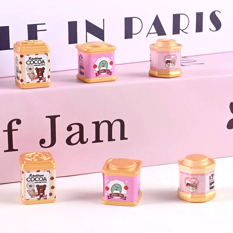 ขวดโหลขนมจำลองขนาดเล็ก 5 ชิ้น ของเล่นตกแต่งบ้านตุ๊กตา