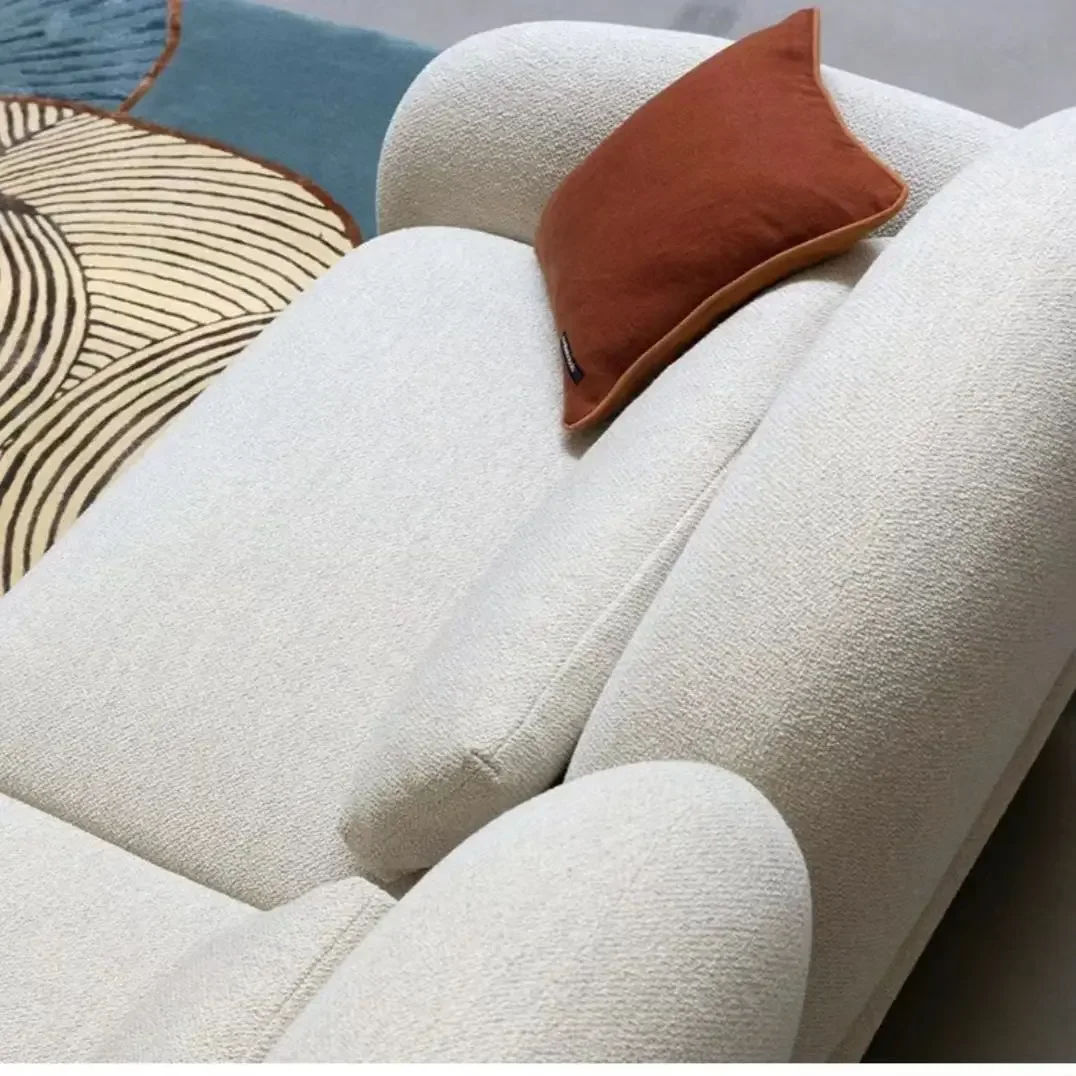 French, Cream Style, Modern, Minimalist, Pebble, Sofa, Cloud, Curved, Straight Row