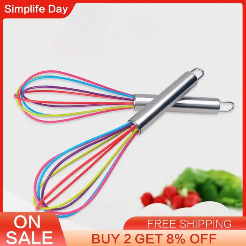 Kitchen Gadget Fun To Use Sturdy Long Handle Whisk For Cooking 10 Inch Whisk Whisk High-demand Cooking Utensil Easy To Clean