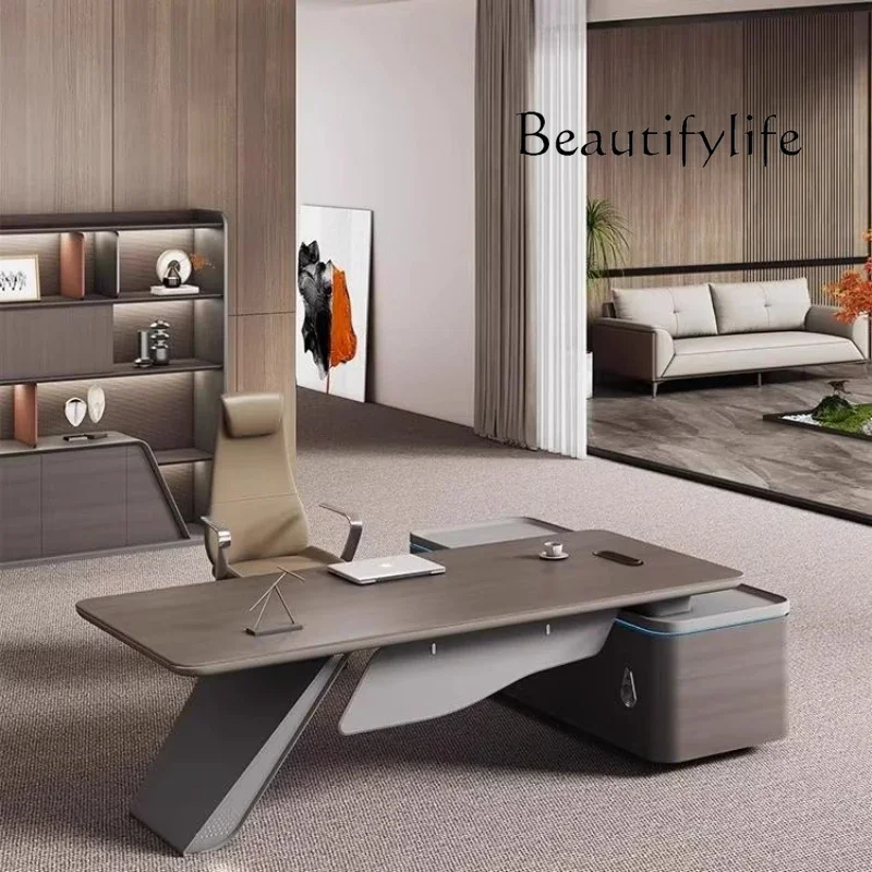 C Lichte luxe baastafel Moderne Europese Executive rechterkast Gamingbureau Staand Designer Opbergbureau Meuble Meubilair