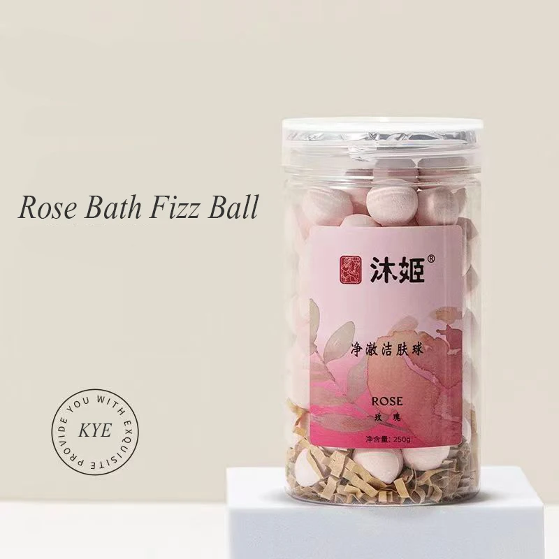 Hot Rose Bath Salt Pedicure Spa Dead Skin Remover  Manicure Effervescent  Pomegranate Soak Fizz Bath Ball for Skin Moisturizing