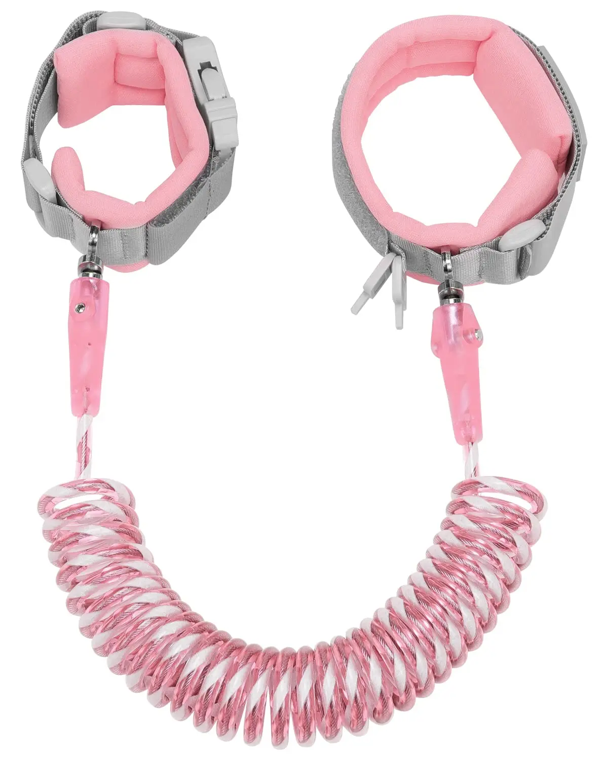 

8.2ft Reflective Anti-Lost Wrist Link for Toddlers, Secure Key Lock, Breathable Wristband, 360° Swivel Clip for Outdoor