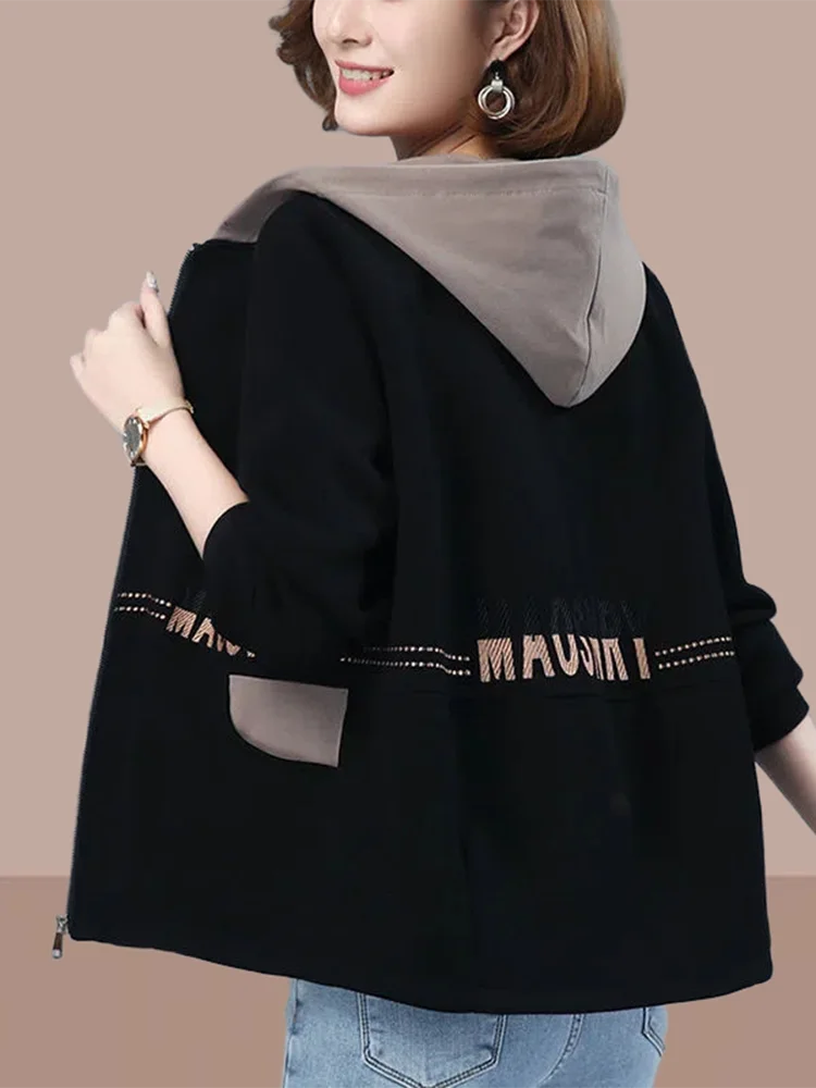 

Женская толстовка из чистого хлопка, свободная повседневная кофта с длинными рукавами, новинка весна-осень, корейская версия, универсальный кардиган-топ