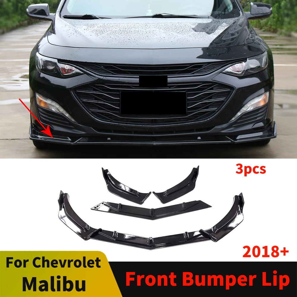 

Front Bumper Lip Chin Diffuser Protector Body Kit Cover Styling Refit For Chevrolet Malibu XL 2018-2023 Tuning Accessories