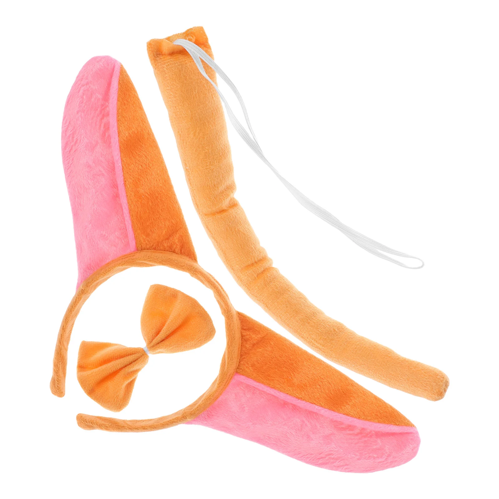 مجموعتان من أزياء الحمار للأطفال وعصابة رأس وذيل وربطة عنق على شكل حيوانات للحفلات التنكرية للهالوين زي حمار للأطفال