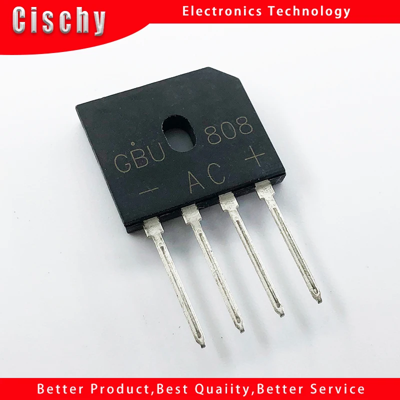 1Pcs GBU808 800V 8A power Diode Bridge Rectifier