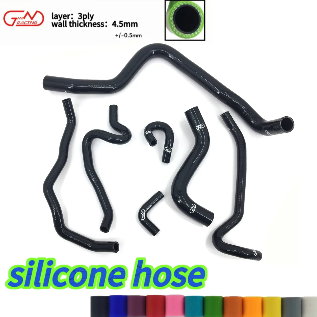 

JN RACING Silicone hose for Honda Accord CF4 SIR/T/CL1 97-00 kit (7 PCS)