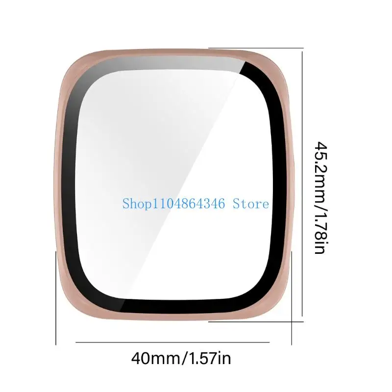 Watch Case Screen Protector Film for Active 2 Square Watch Cover with Film Smartwatch Accessory Housing Shockproof Shell