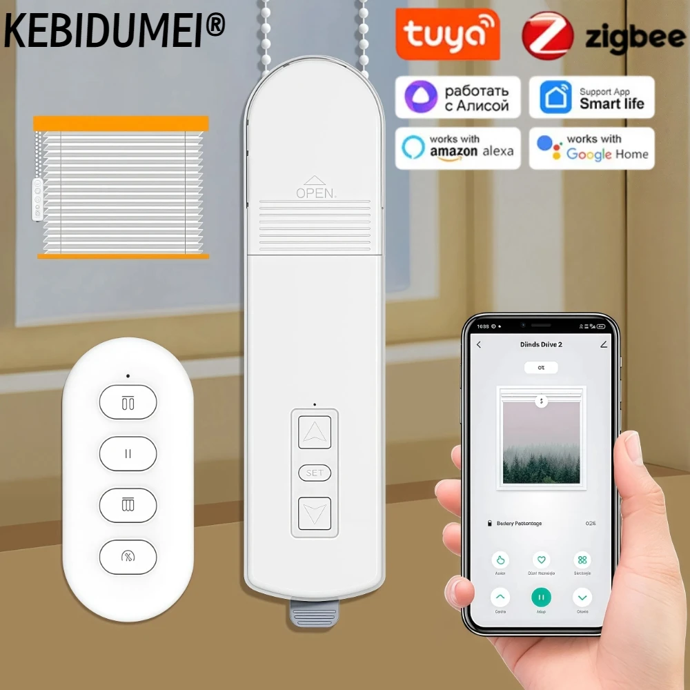 

Умный мотор для жалюзи Tuya, Wi-Fi, автоматические электрические рольставни, тени, управление приложением, подъемное открытие для штор, закрывающий драйвер