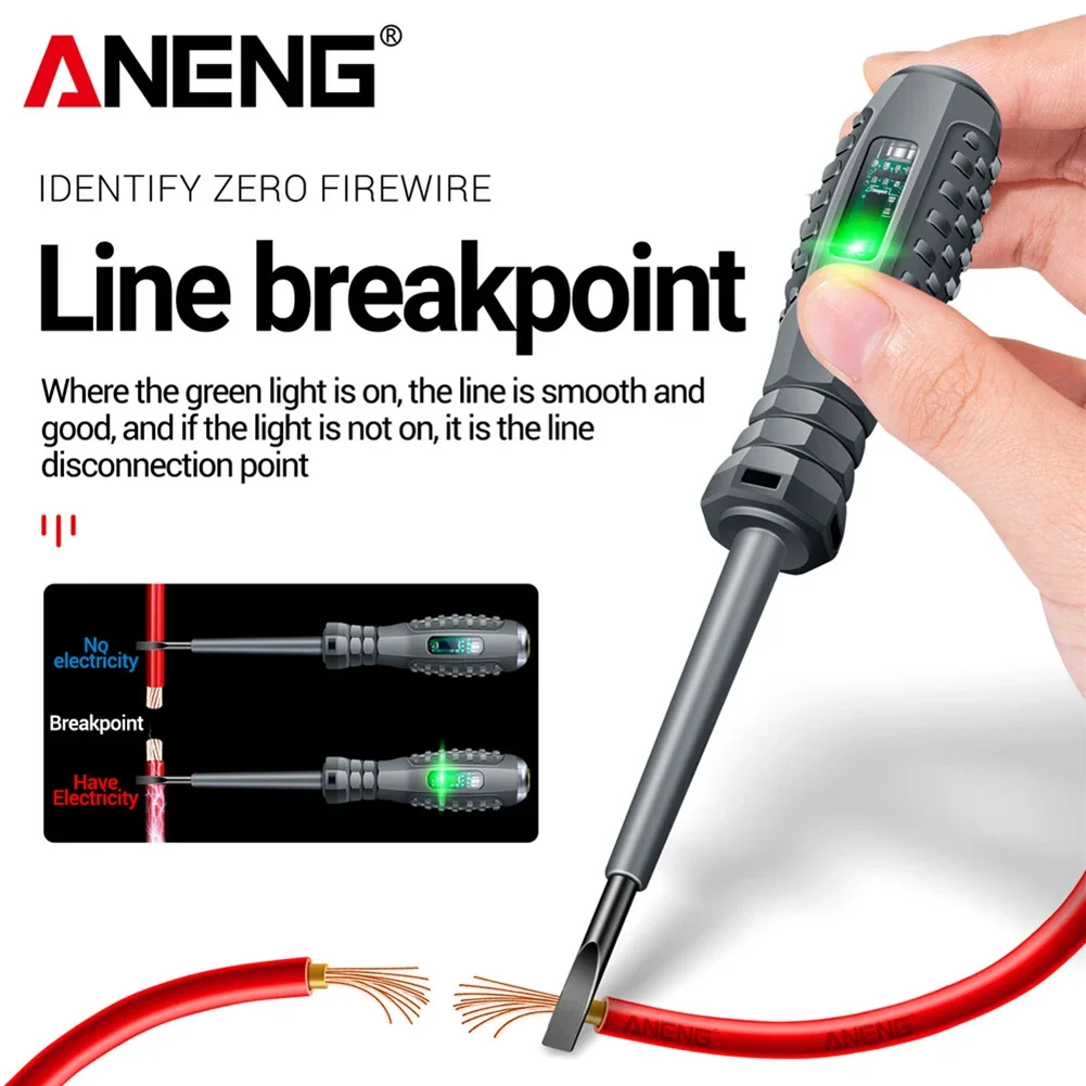 Aneng B05 Woord/Kruis Schroevendraaiers Indicator Meter Elektrische Pen Geïsoleerde Elektricien Highlight Pocket Tester Pen Tools 2-20 Stuks