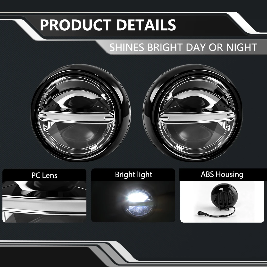 Sliver/Black Housing LED Rally Driving Light Front Bumper Grille For BMW MINI Cooper F55 F56 R55 R56 R60 Additional Headlight