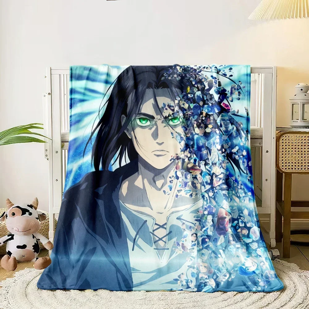 Attack on Titan HD Print Blanket.Exquisite,Comfortable,soft,Nap,travel,work,living Room,bedroom,Chair,sofa,Picnics,Blankets,Gift