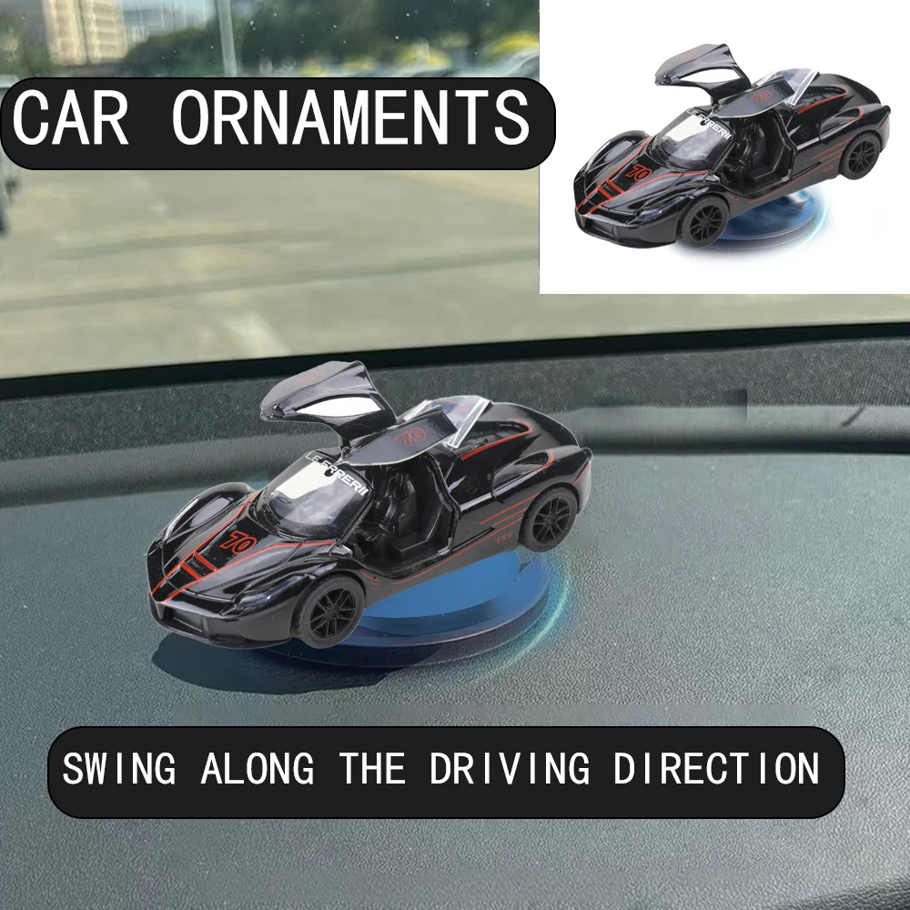 

Car Drift Rotating Ornaments Auto Dashboard Turning Racing Model Deco Carindividuality Center Console Decoration For GT Sport
