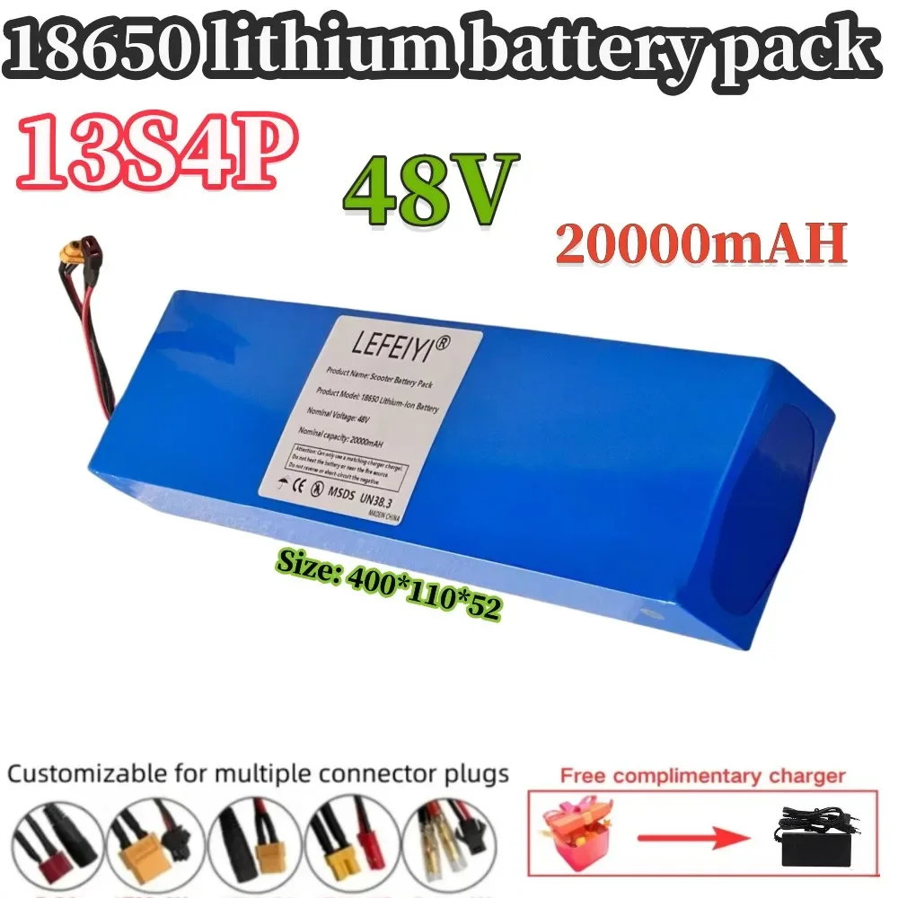 48V 13S4P 18650 for Kugoo M4/M4Pro/ M5/M5Pro/MaxSpeed 20000mAh Electric Scooter Battery BMS Board Battery Pack