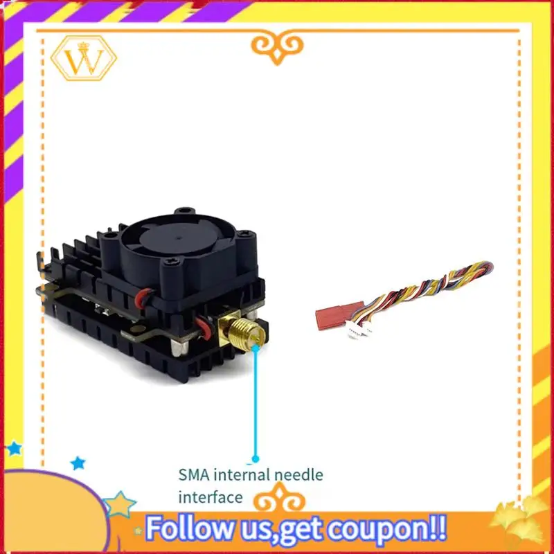 Latest-Long Range 5.8Ghz 2W FPV VTX Wireless Video Transmitter 2000Mw 48CH For Fixed Wing Drones Over 20Km Range