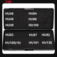 Lishi 2 in 1 2in1 Tool HU66 HU64 HU83 HU92 HU100 HU101 HU100R HON66 VA2T SIP22 VAC102 HON41 locksmith tool for car key