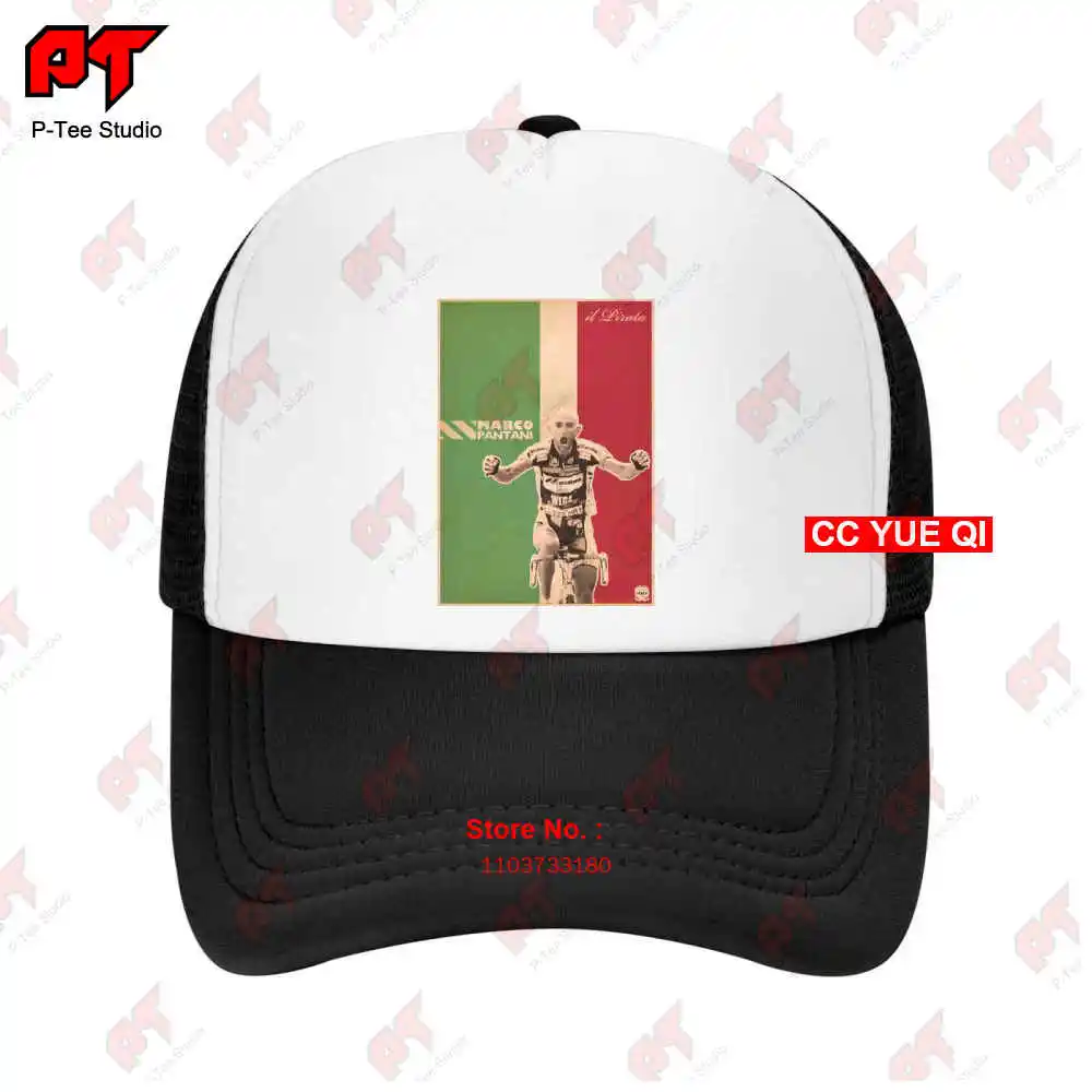 Marco Pantani Ciclismo Campione Il Pirata Cesenatico 3 Baseball Caps Truck Cap DU9D