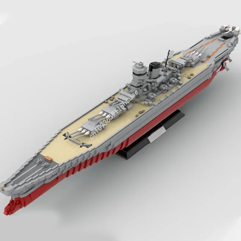 

3591 деталь MOC IJN Yamato: Конструктор-модель корабля, развивающая игрушка для сборки, DIY, креативное образовательное конструкторное пособие, рождественский подарок для детей