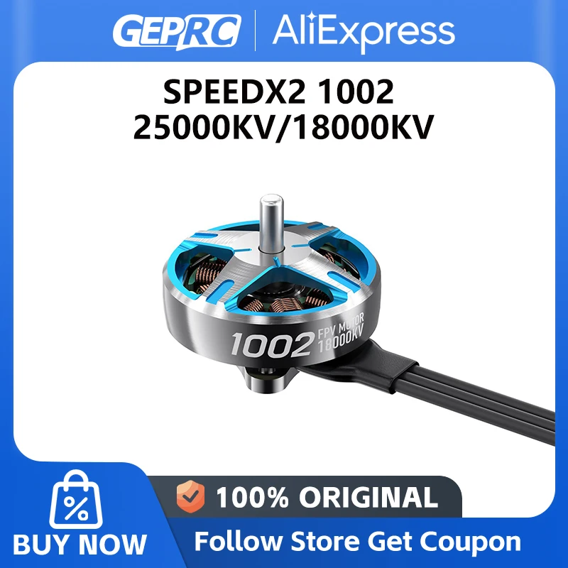 GEPRC SPEEDX2 1002 25000KV 18000KV Motor Suitable T-Cube18 Drone DIY RC FPV Quadcopter Freestyle 1.6-2 Inch Drones Accessories