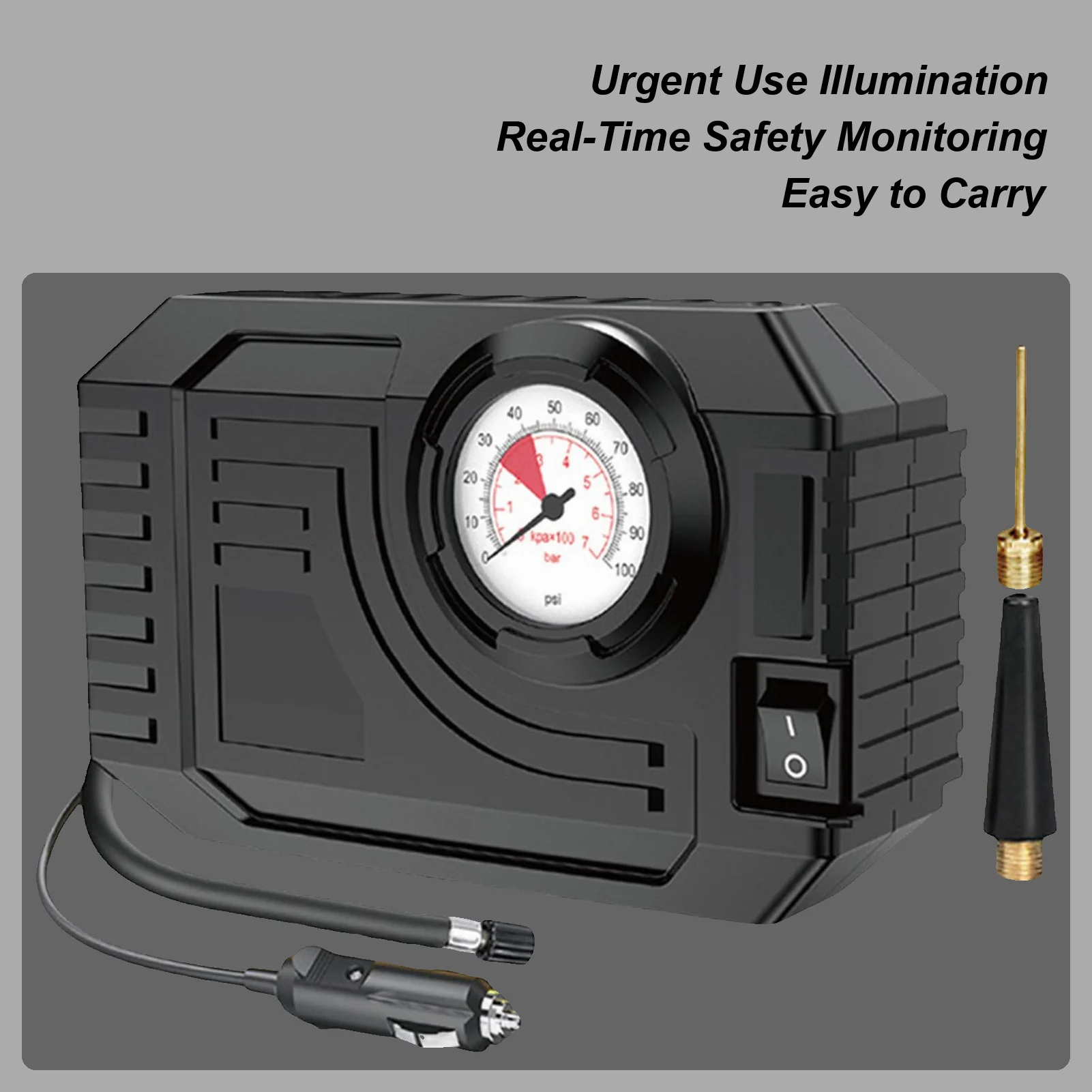 

Накачиватель шин 150PSI Беспроводной воздушный насос для шин со светодиодной подсветкой Быстрая накачка велосипедного насоса для мотоциклетного матраса Открытый кемпинг