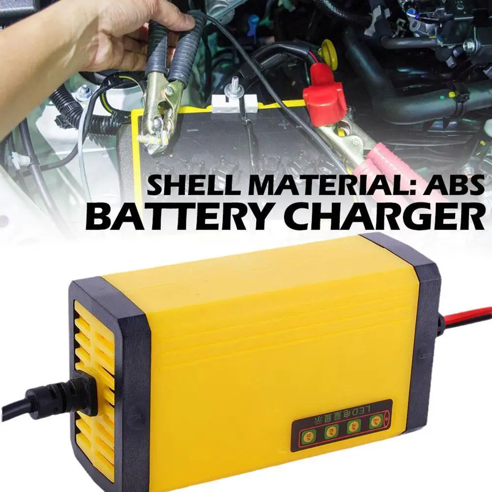 

Car Battery Charger Full Auto Motorcycle 12V 3A Intelligent Fast Power Charging