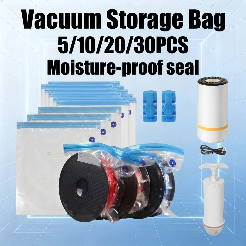 3D Printing Filament Vacuum Storage Bag Pump Sealed Anti Humidity Dry Bag for PLA ABS PETG TPU Filament Moist Proof Printer Part