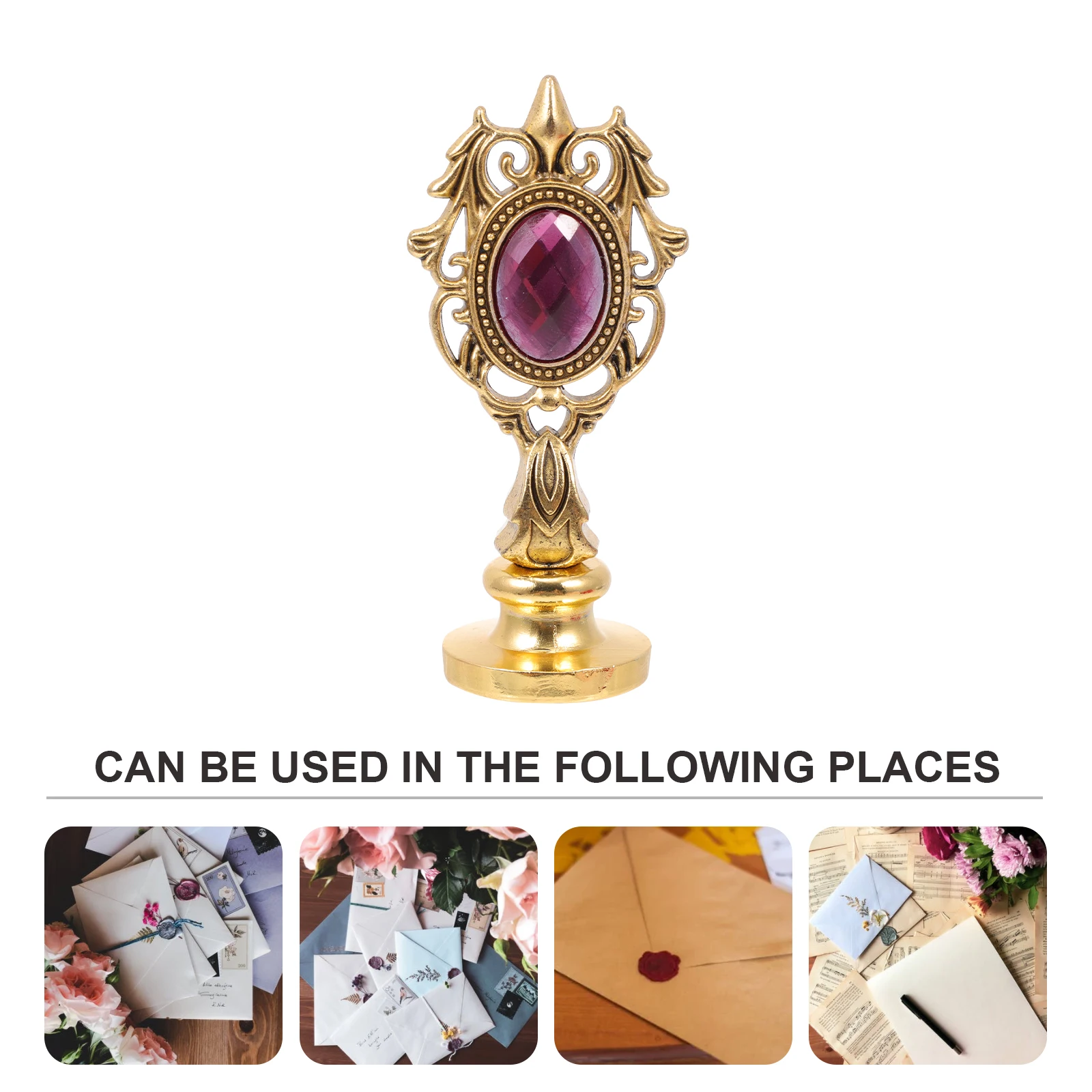 

Detachable Wax Seal Stamp Premium Durable Retro Style Decorative Sealing Stamp Envelope Stamper Diy Embellishment Seal Handmade