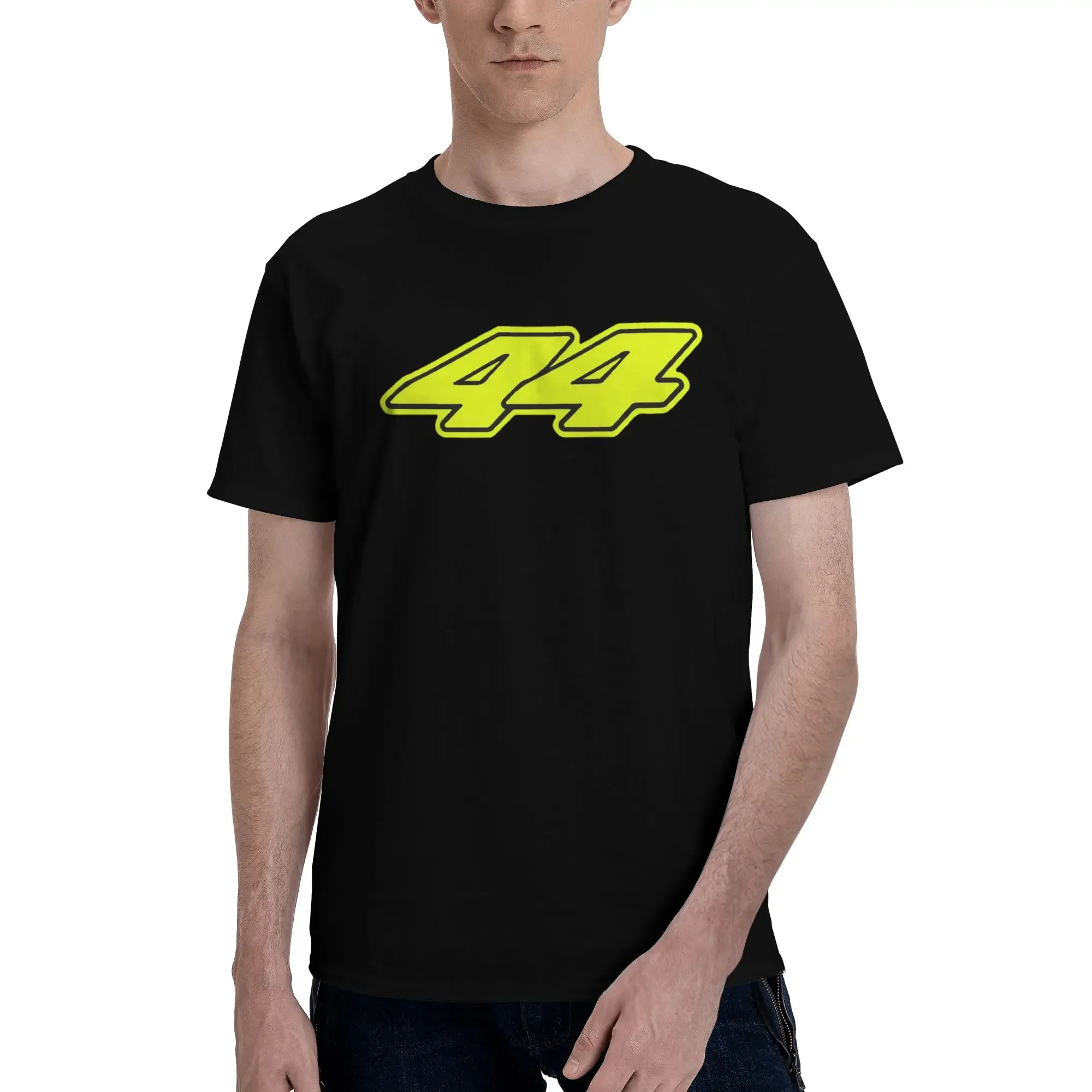 Lewis Hamilton Season Number 44 Sticker Men T-Shirt Plus Size T Shirts Men's Round Neck Cotton Tees Short Summer Male - view 4