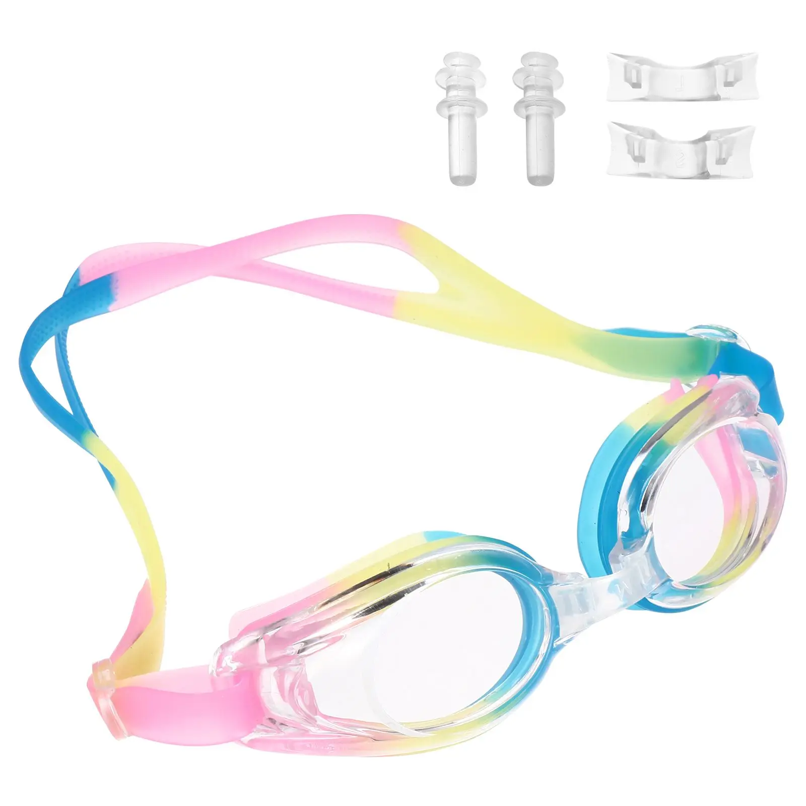 نظارات السباحة ذات الإطار الصغير للبالغين، نظارات السباحة الشفافة تحت الماء غير الدوارة، نظارات السباحين