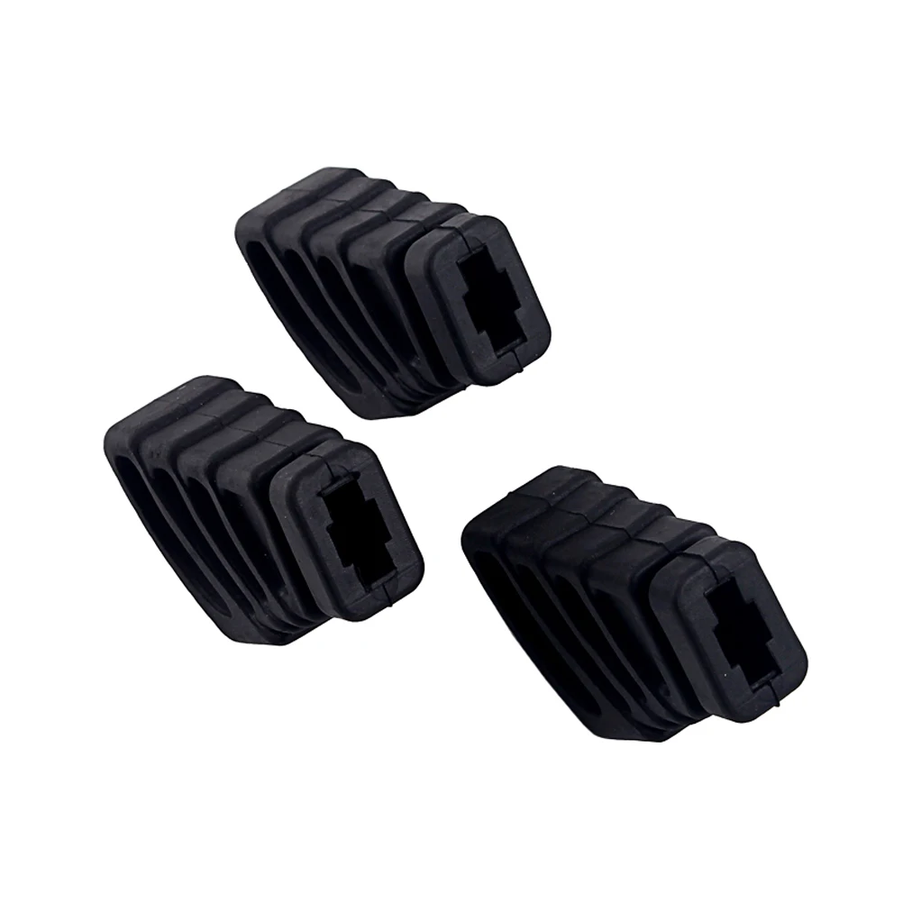 

3 Pcs Drum Pads Black Stand Feet Hardware Parts Rubber Rack Accessories Replacement for Cymbal Percussion