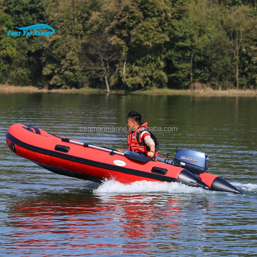 Seawalker قارب مطاطي قابل للنفخ BOAT 3. مع أنبوب هواء عالي الضغط PVC 0.9 مم أرضية من الألومنيوم لتجديف الصيد CE