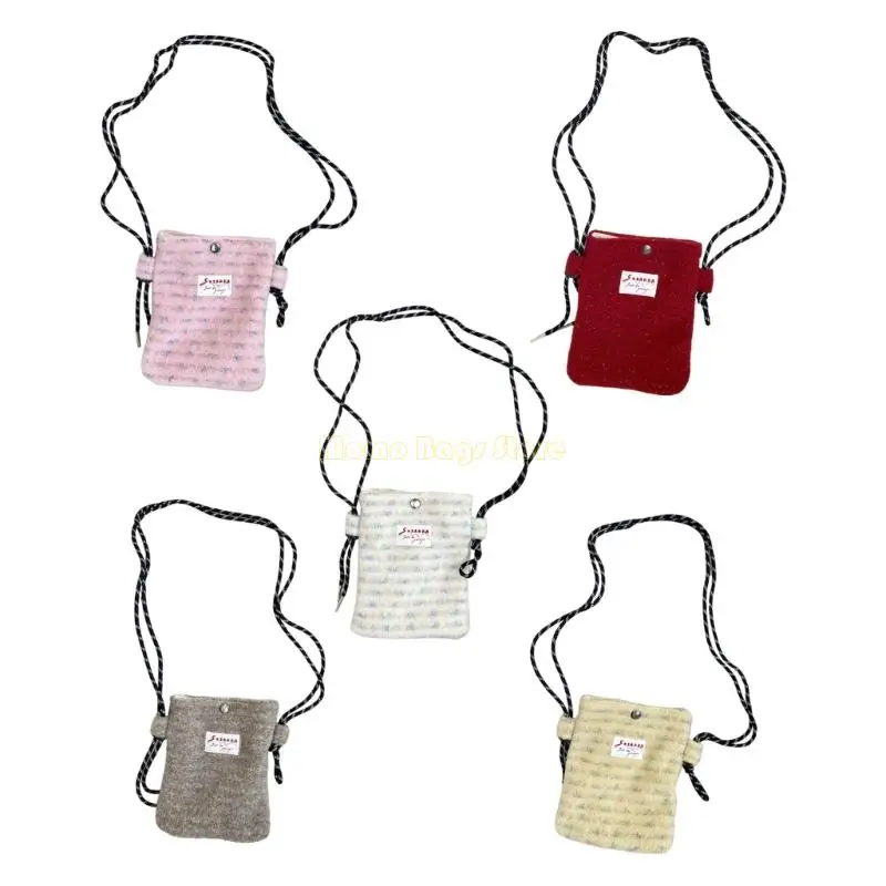 

X90D Roomy Cell Phones Purse Wallet Plush Crossbody Purse Bags with Adjustable Shoulder Strap For Women Trendy Shoulder Bag