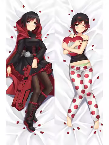 Dakimakura Anime Ruby Rose Double-sided Pillow Cover Print Life-size body pillows cover Adult pillowcase 2024