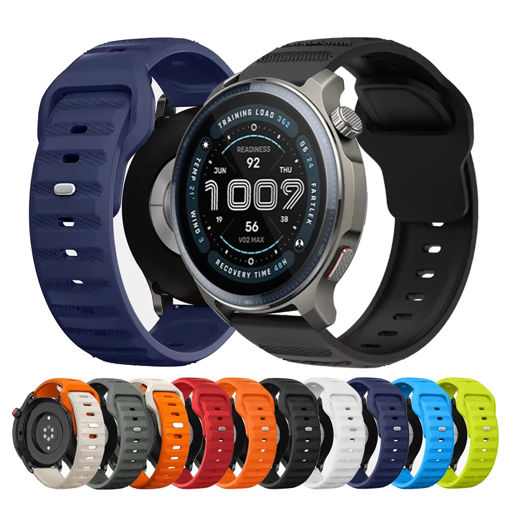 Silikonarmband 20mm 22mm für Amazfit BALANCE 2/GTR 4 3 2 2e/GTS 4 2mini/Bip 6 5 Band für HUAWEI WATCH GT 6 5 Pro Armband Correa