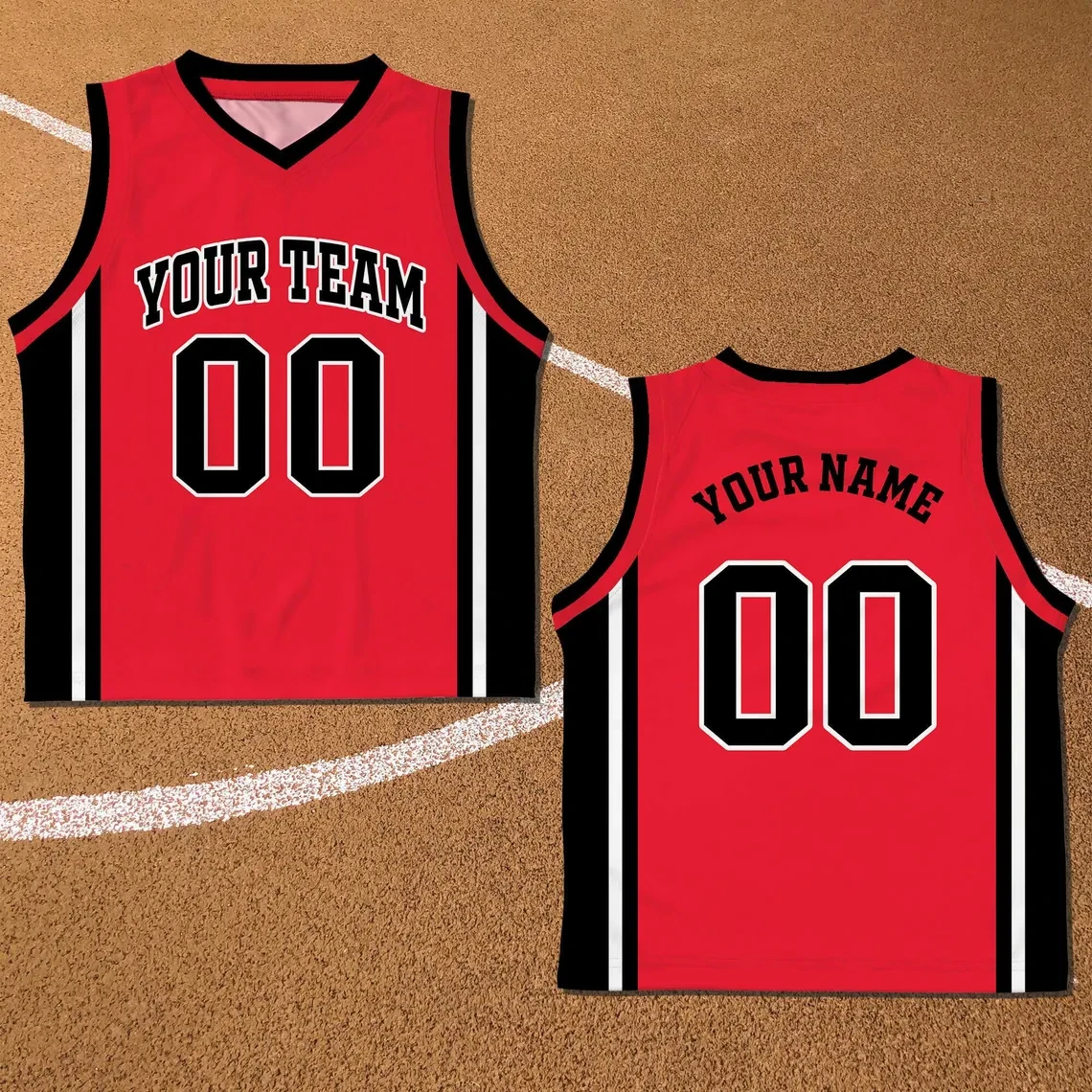 Performance Basketball Jersey Free Diy Custom Name Number Sleeveless Quick Dry Uniform Game Competition Training Sports Tees