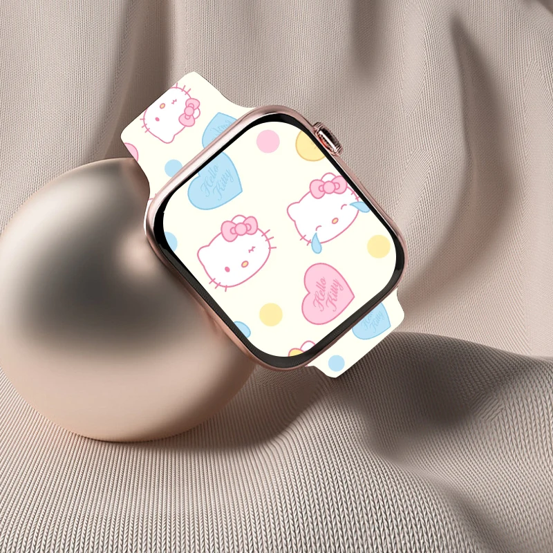 

Sanrio Print Strap for iWatch11 10 9 8 Silicone Band Replaceable Bracelet for Apple Watch 46mm 44mm 42mm 41mm 38mm Watchband