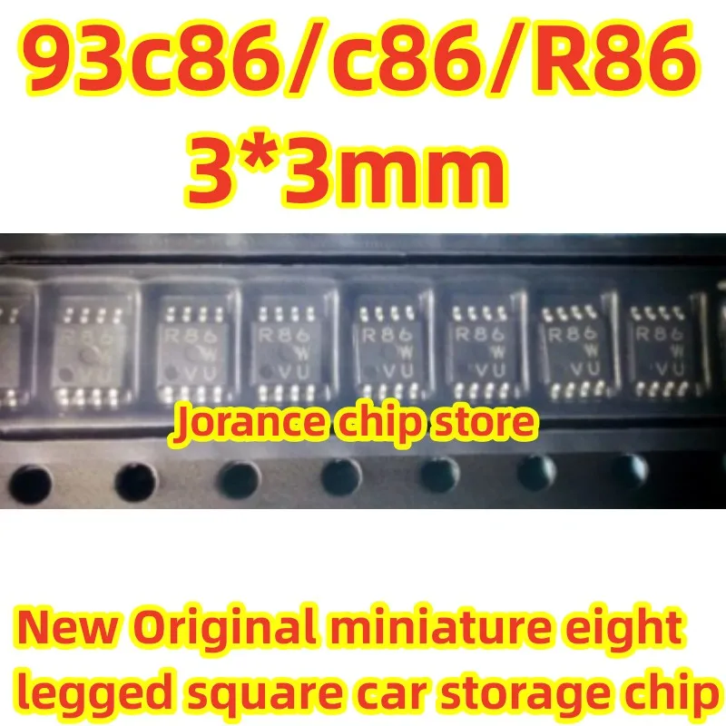 93C86 R86 C86 MSOP8 New Original Miniature Eight Legged Square Car Instrument Panel With Multiple New Storage IC Chips