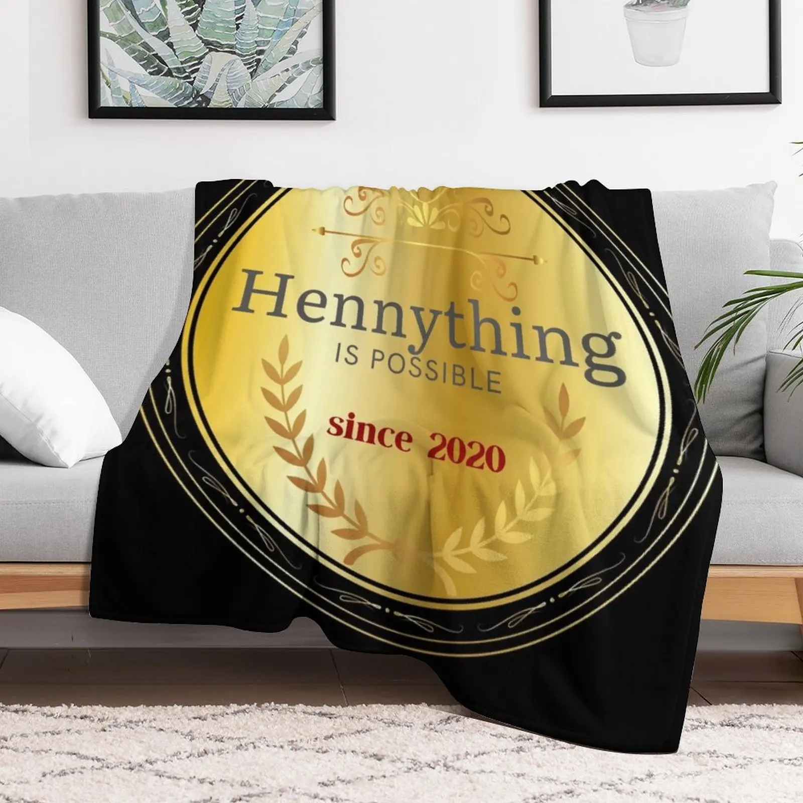 Medal For Hennything Is Possible Throw Blanket heavy to sleep Decorative Sofa Blankets