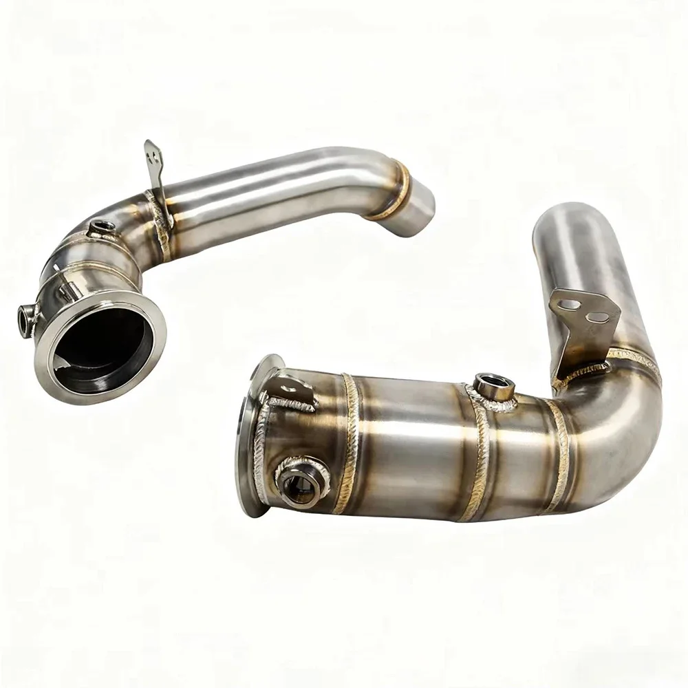 For F10 M5/M6 S63 4.4T (2011-2018) Stainless Steel Modified Straight-Through Downpipe