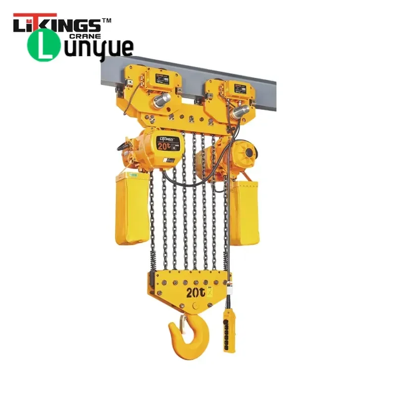 35 Ton Electric Wire Rope Hoist with Trolley Crane Wireless Remote Control Heavy Duty Lifting Tool for Warehouse Industrial