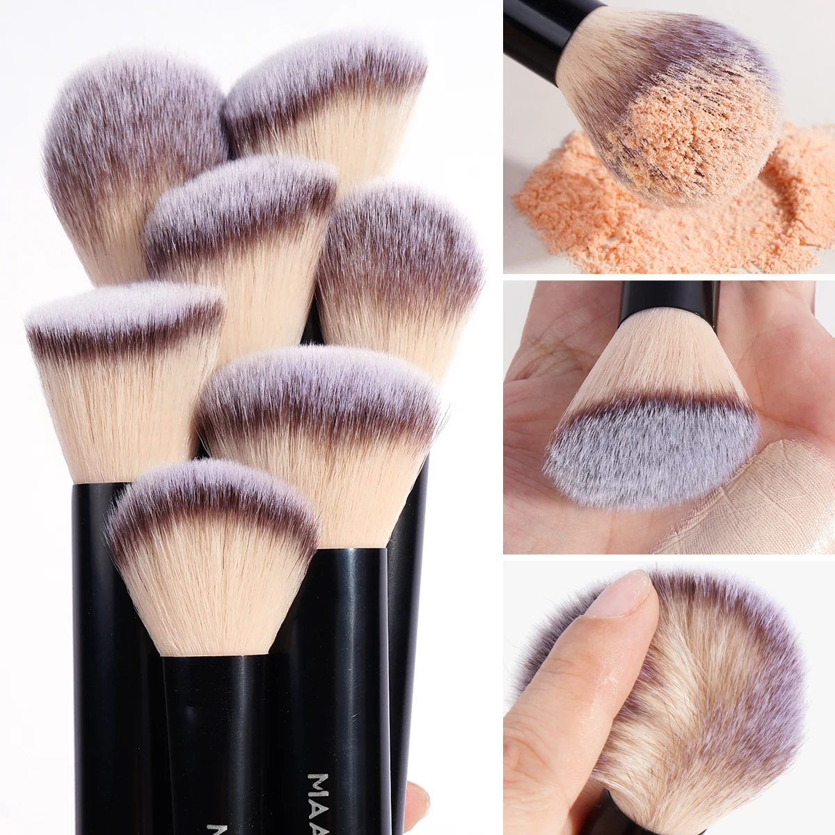 MAANGE 20pcs/set Makeup Brush Powder Eyeshadow Foundation Eyebrow Contour Blending Cosmetics Beauty Tools with Travel Bag