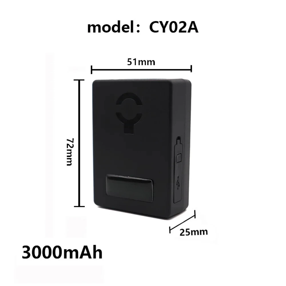 Bayerley CY02A Wireless Portable Car GPS Tracker Anti-theft Motorcycle Trailer GPS Tracker for Google Maps 2G 4G Multilingual